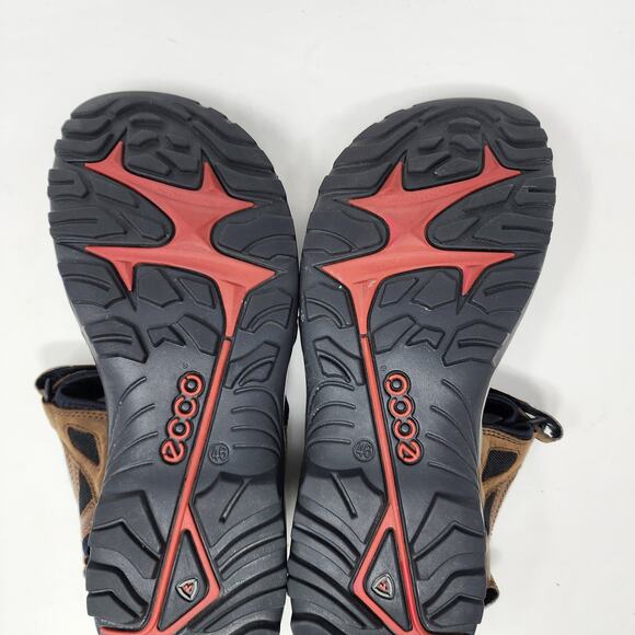 ECCO Offroad Hiking Sandal Men 12 Brown Nubuck Leather Comfort Shoes 06956456401 main image 7